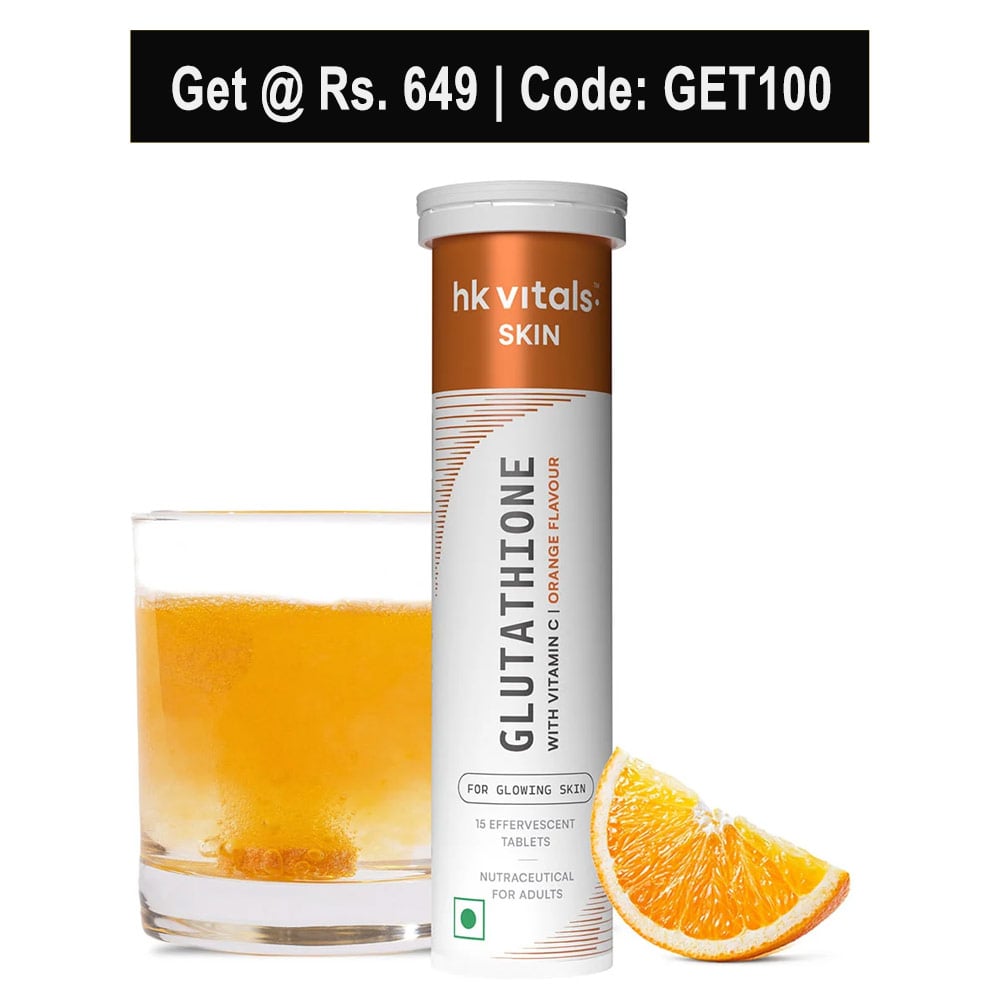 HK Vitals Glutathione Effervescent with Vitamin C,  Orange  15 tablet(s) 