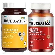 TrueBasics Heart Omega-3 & Vitamin D3 Combo
