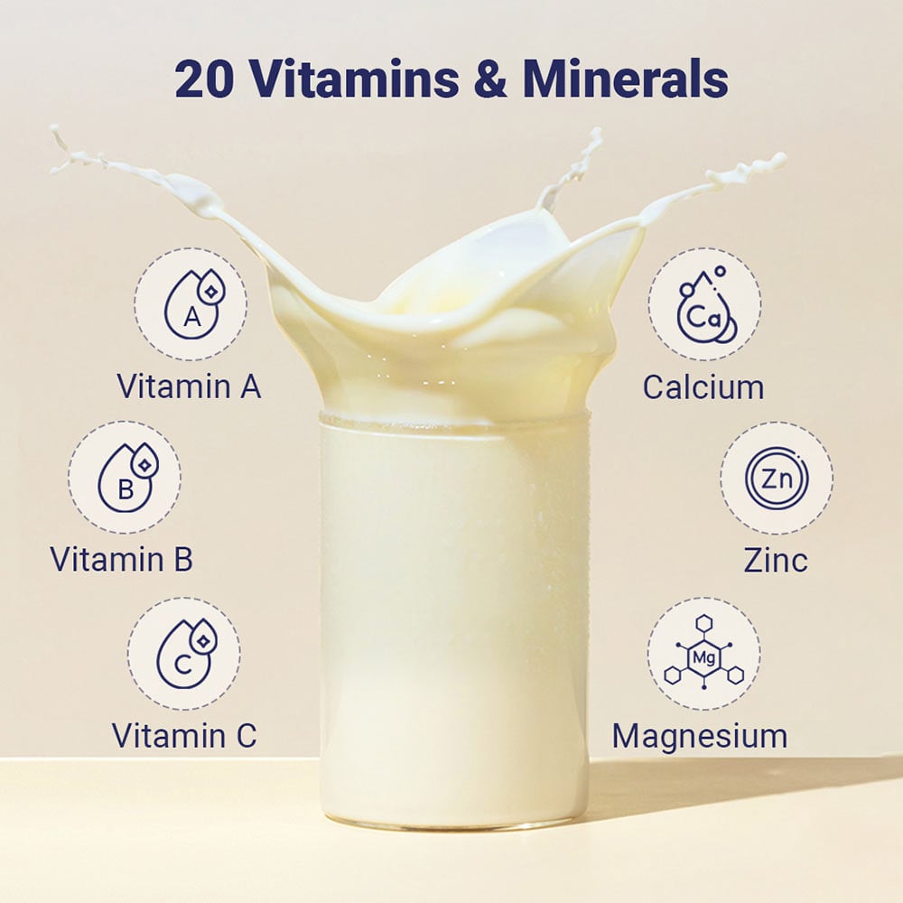 6 - Supermilk Height+ Unsweetened for 13+ Yrs Boy Personalized Protein and Nutrition Drink Mix,  400 g  Creamy Vanilla
