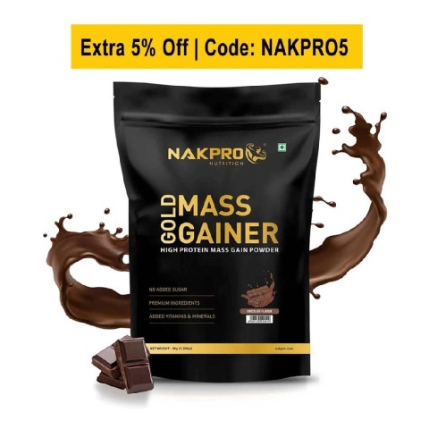 Nakpro Gold Mass Gainer,  2.2 lb  Chocolate 