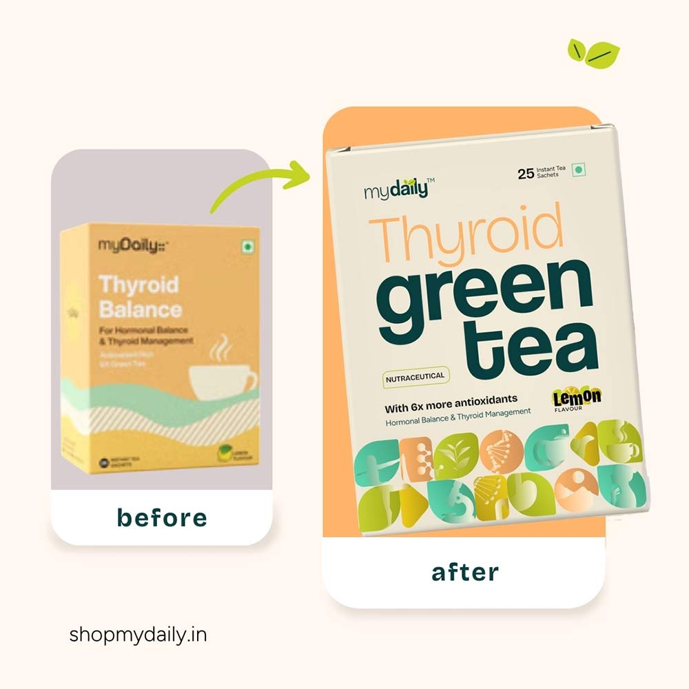 4 - myDaily Thyroid Green Tea,  25 sachets/pack  Lemon 