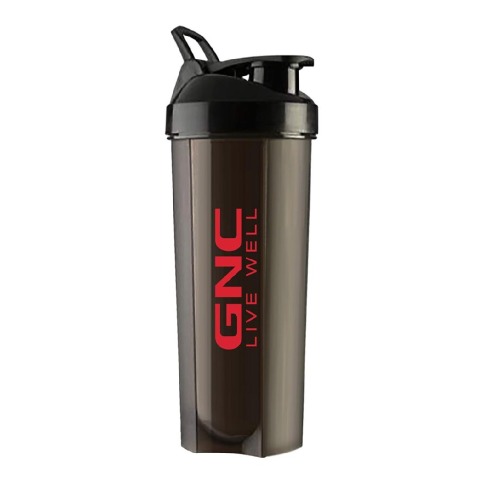 GNC Live Well Plastic Shaker, Black 650 ml
