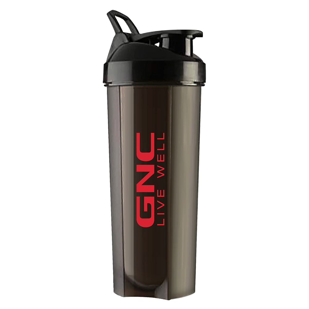 GNC Live Well Plastic Shaker, Black 650 ml