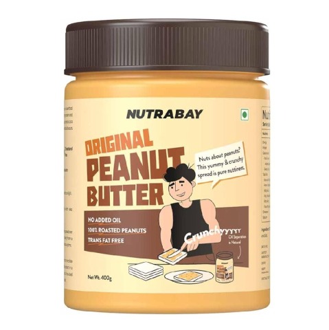 1 - Nutrabay Foods Original Peanut Butter,  400 g  Crunchy 