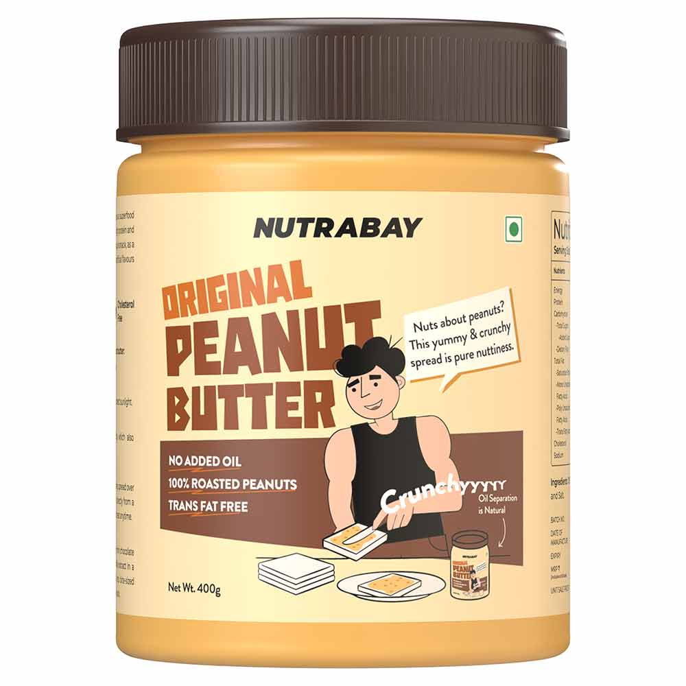1 - Nutrabay Foods Original Peanut Butter,  400 g  Crunchy 