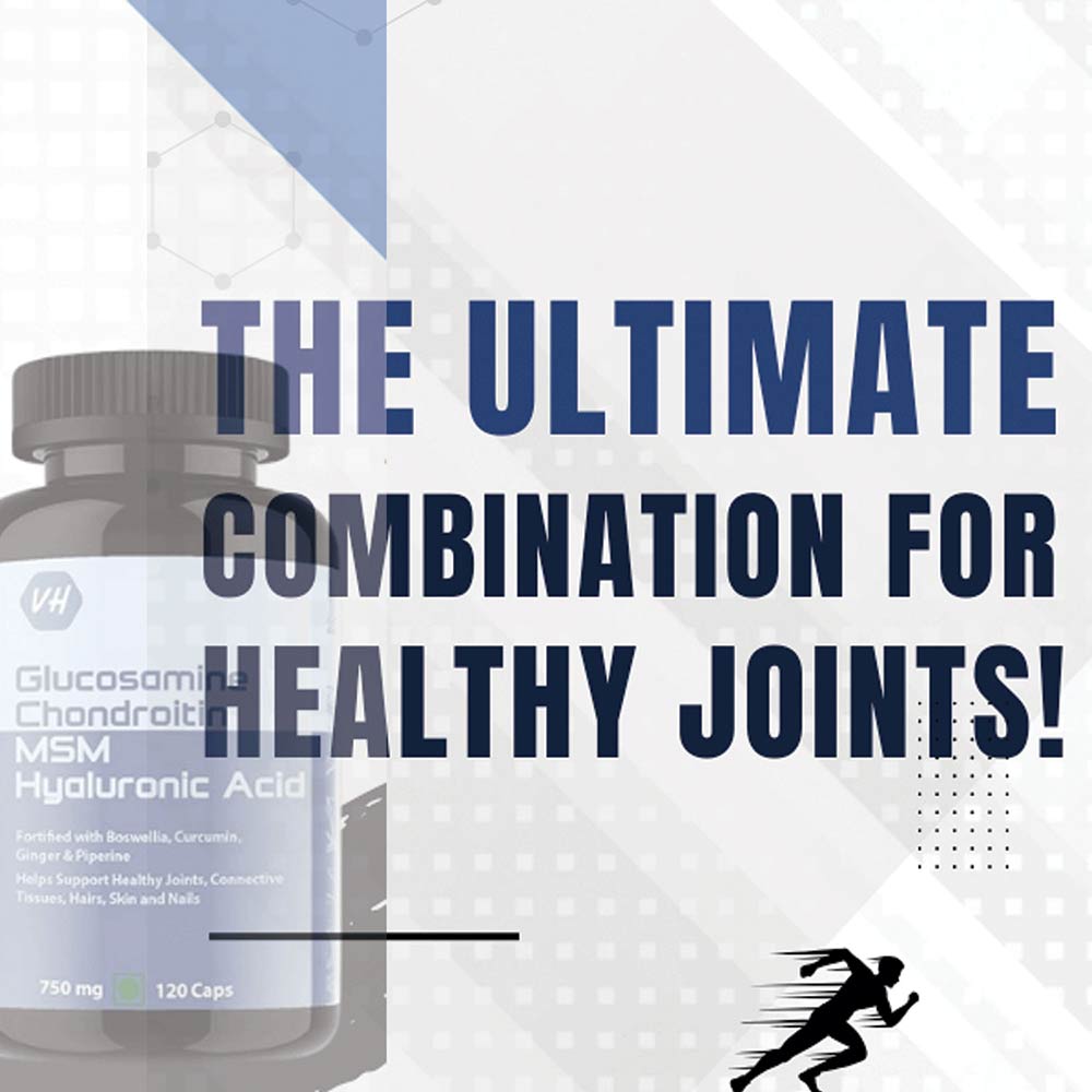 5 - Vitaminhaat Glucosamine Chondroitin MSM Hyaluronic Acid,  120 capsules 