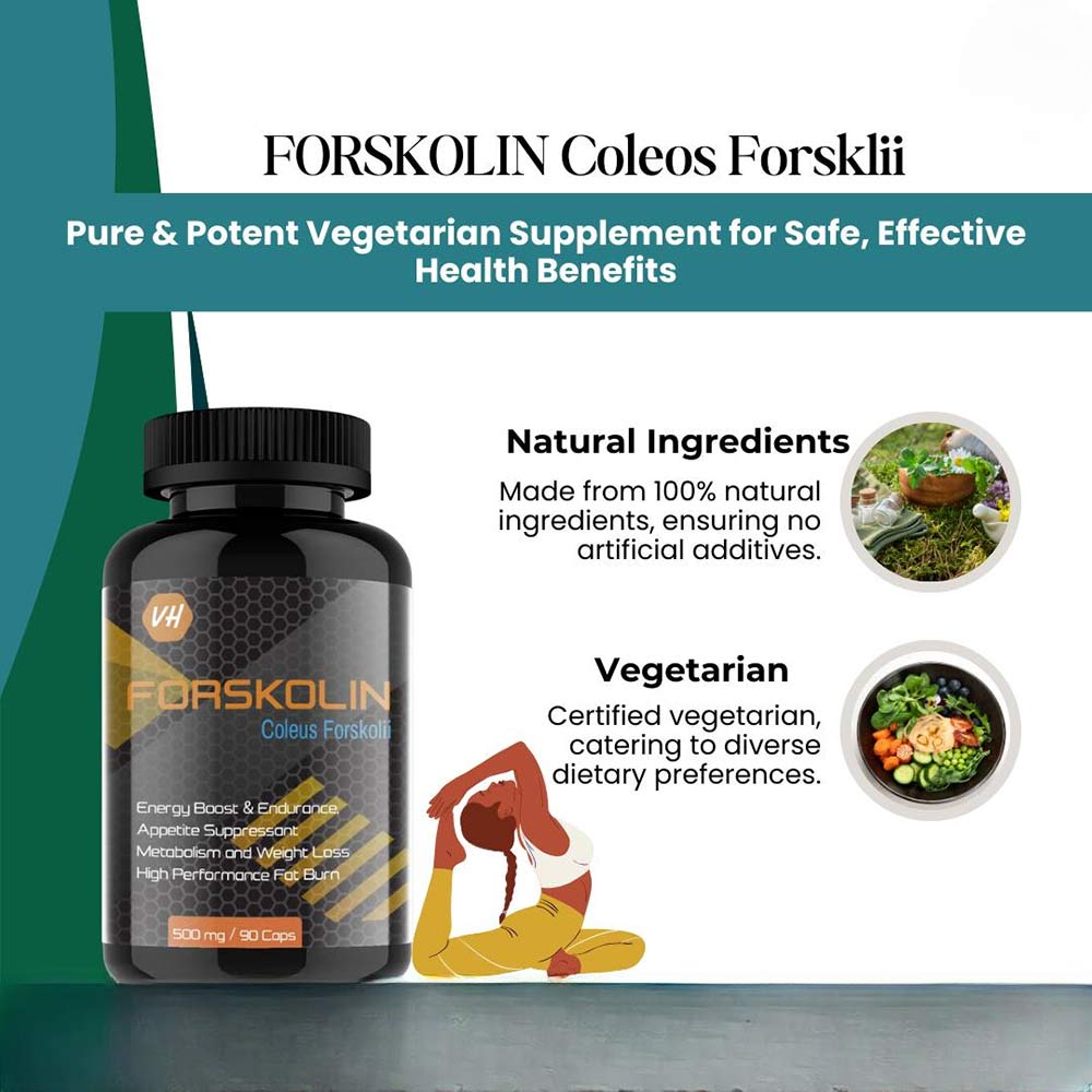 5 - Vitaminhaat Coleus Forskolin,  90 capsules  Unflavoured 