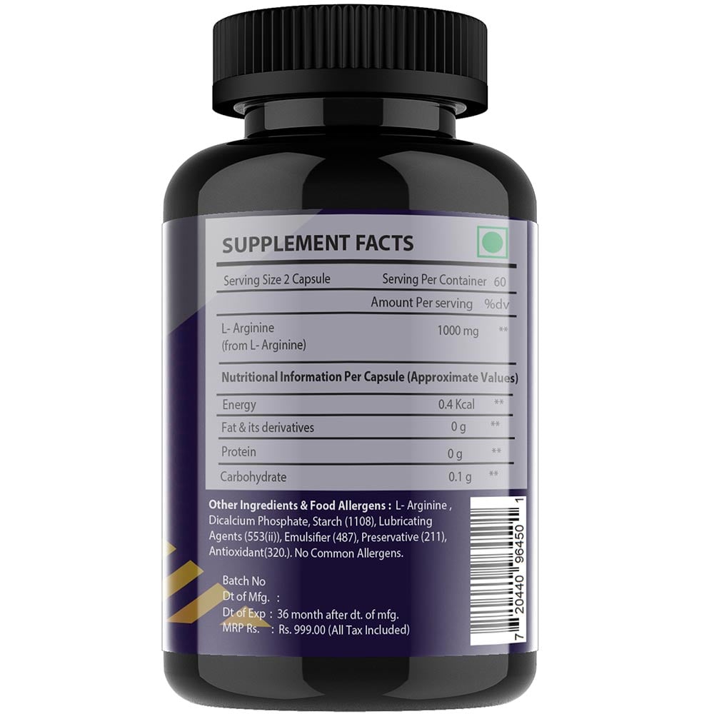 7 - Vitaminhaat L Arginine,  120 capsules 