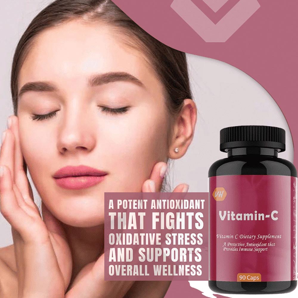 3 - Vitaminhaat Vitamin C,  90 capsules  Unflavoured 