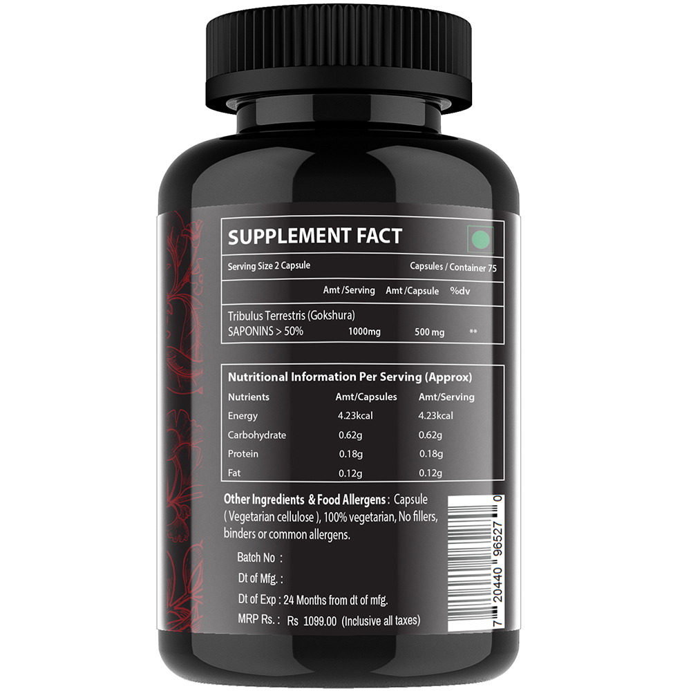 5 - Vitaminhaat Tribulus Terrestris Gokshura,  75 capsules 