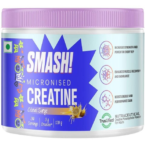3 - Smash Micronised Creatine Monohydrate,  Citrus Surge  0.265 lb 