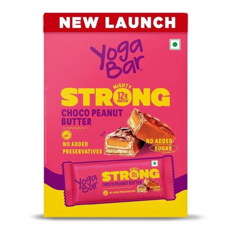 1 - Yogabar Strong 12g Protein Bar,  6 bar(s)  Choco Peanut Butter 