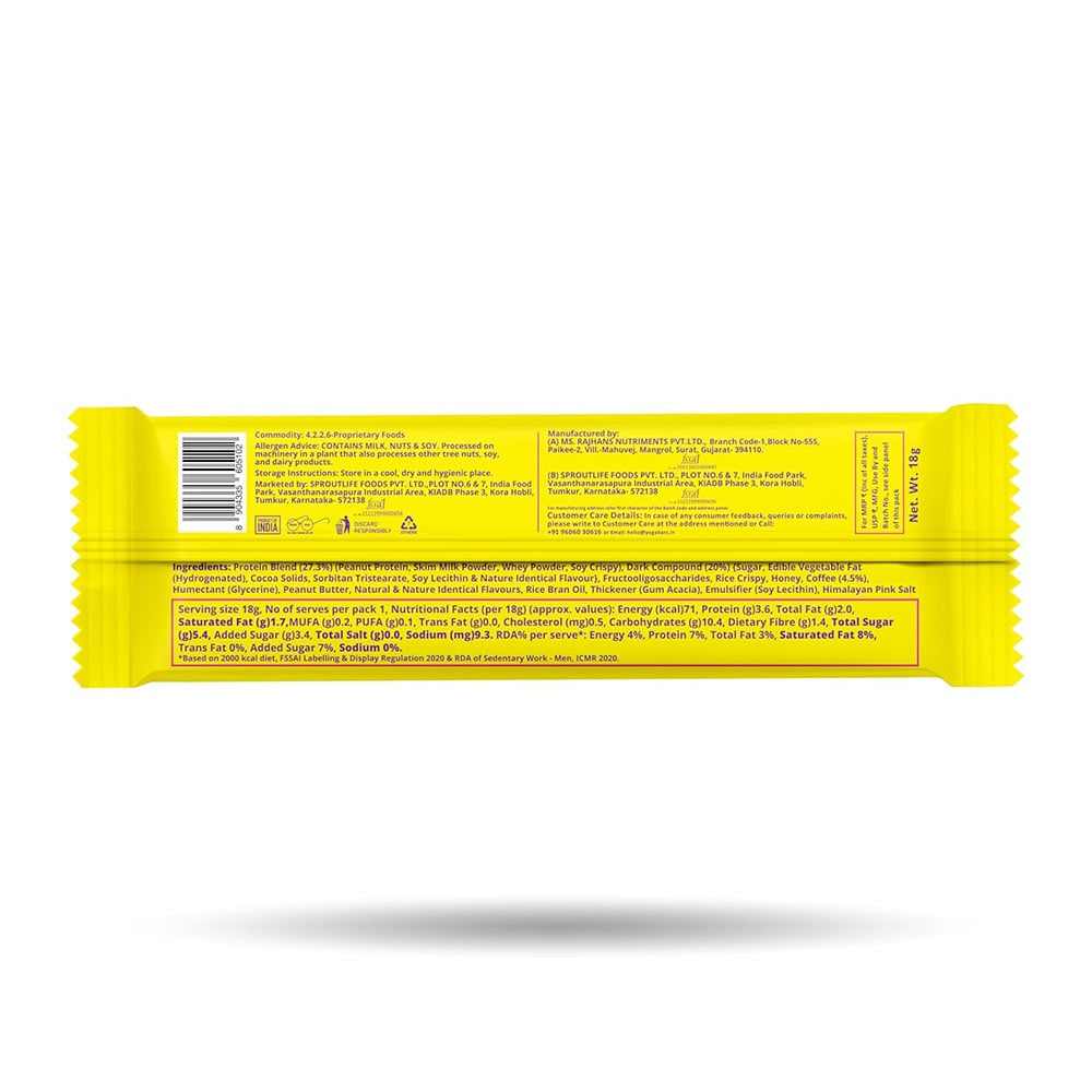 6 - Yogabar Protein Minis,  7 bar(s)  Coffee Crush 