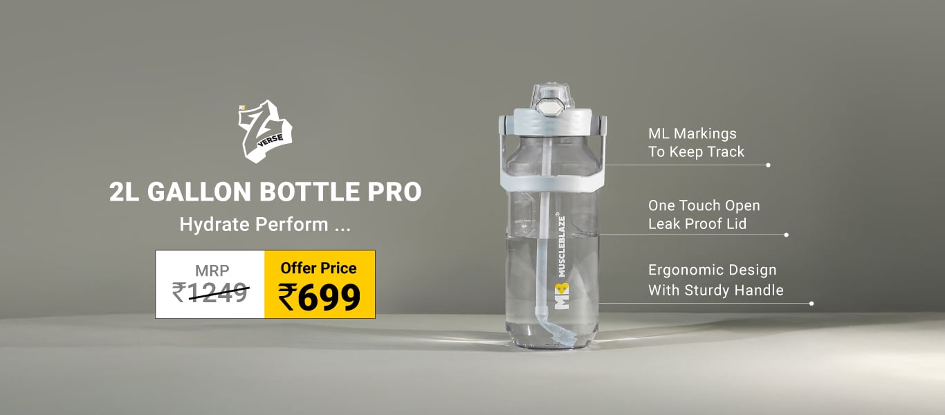 MuscleBlaze Gallon Bottle Pro 2L @ 699