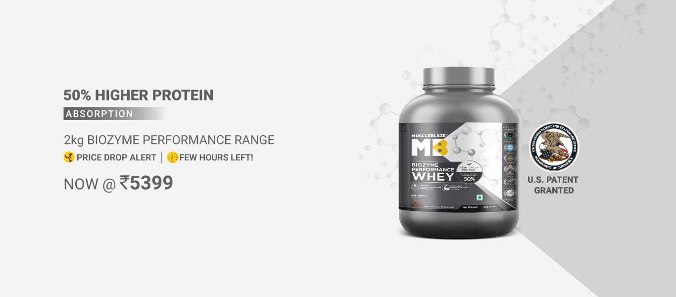 Price Drop: Few Hours Left: 2kg Biozyme Perf Range @ 5399