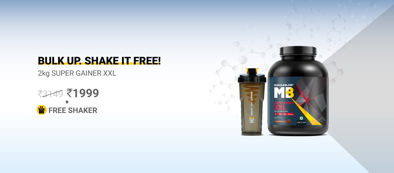 2kg Super Gainer @ 1999 + Free Shaker