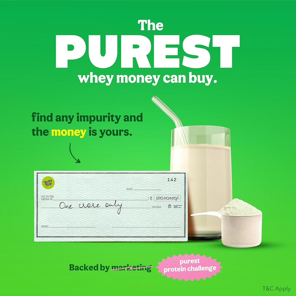 3 - Yogabar Pro Clean Whey,  3 sachets/pack  Chocolate with Zero Calorie Sweetener 