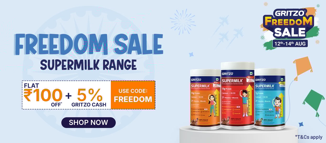 Flat Rs. 100 Off on Supermilk Range