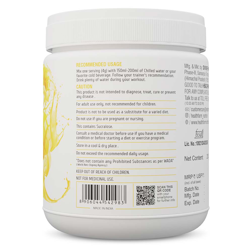 4 - Healthfarm Crea3x Pre-Workout,  Mango Twist  0.55 lb 