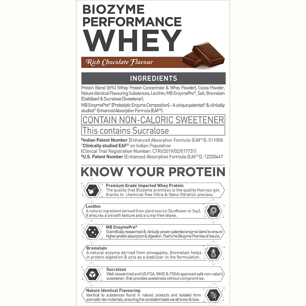 1 - MuscleBlaze Biozyme Performance Whey,  8.8 lb  Rich Chocolate