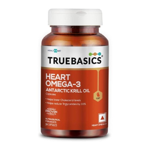 3 - TrueBasics Heart Omega-3 Antarctic Krill Oil,  30 capsules 