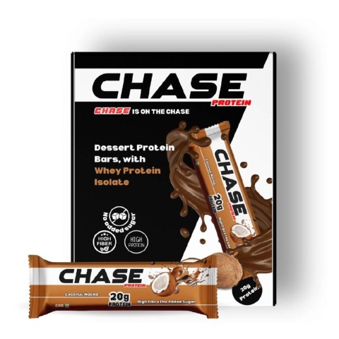 1 - Chase Protein Bar (20g Protein),  6 bar(s)  Coconut Mocha 