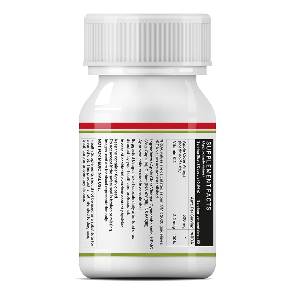 4 - INLIFE Apple Cider Vinegar,  60 capsules  Natural 