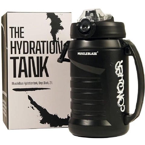 6 - MuscleBlaze Hydration Tank,  Onyx Black  2 L 