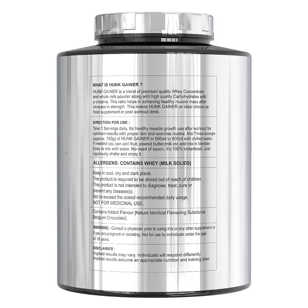 3 - Divine Nutrition Hunk Gainer,  6.6 lb  Belgium Chocolate 