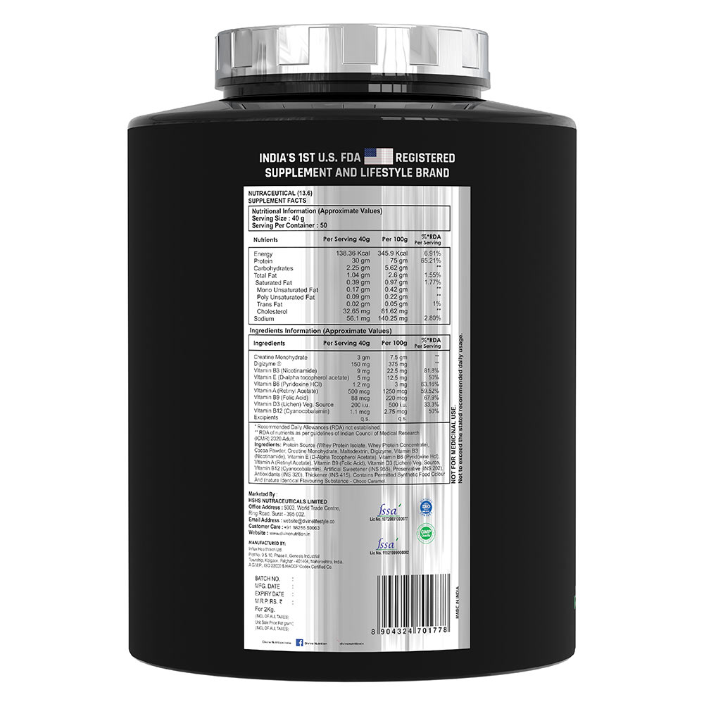 3 - Divine Nutrition Performance Series Nitramax,  4.4 lb  Choco Caramel 