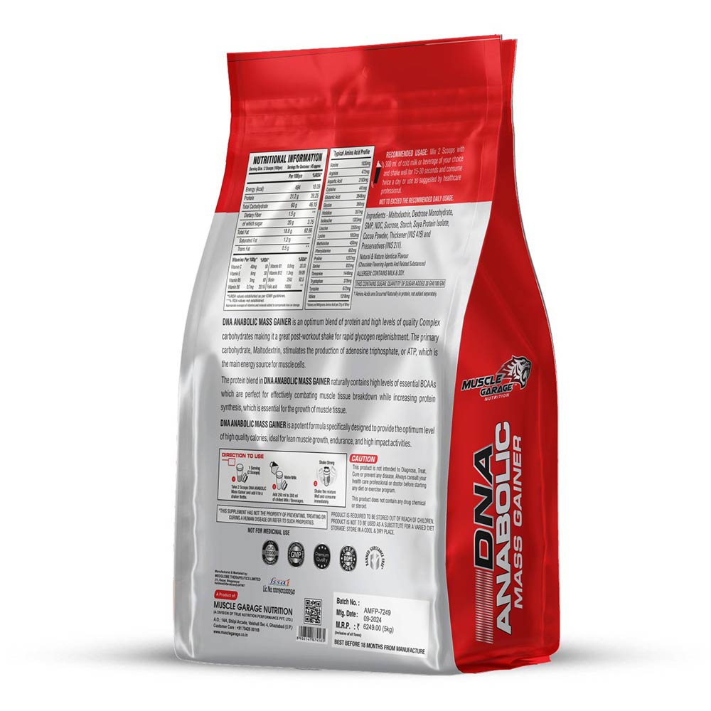 2 - Muscle Garage DNA Anabolic Mass Gainer,  9.9 lb  Choco Caramel 