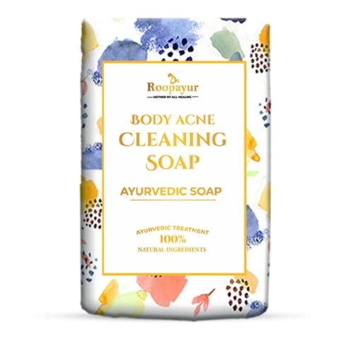 1 - Roopayur Body Acne Cleaning Soap,  75 g  for All Skin Types 