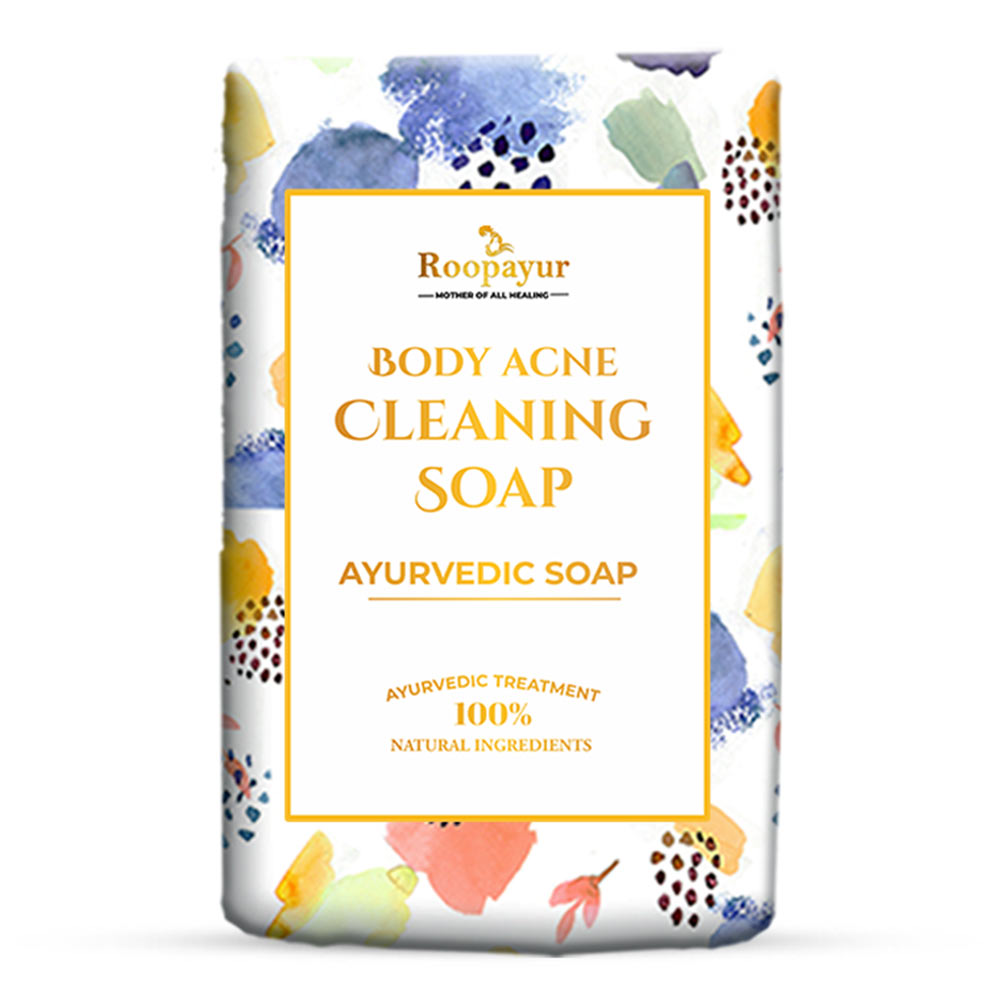 1 - Roopayur Body Acne Cleaning Soap,  75 g  for All Skin Types 
