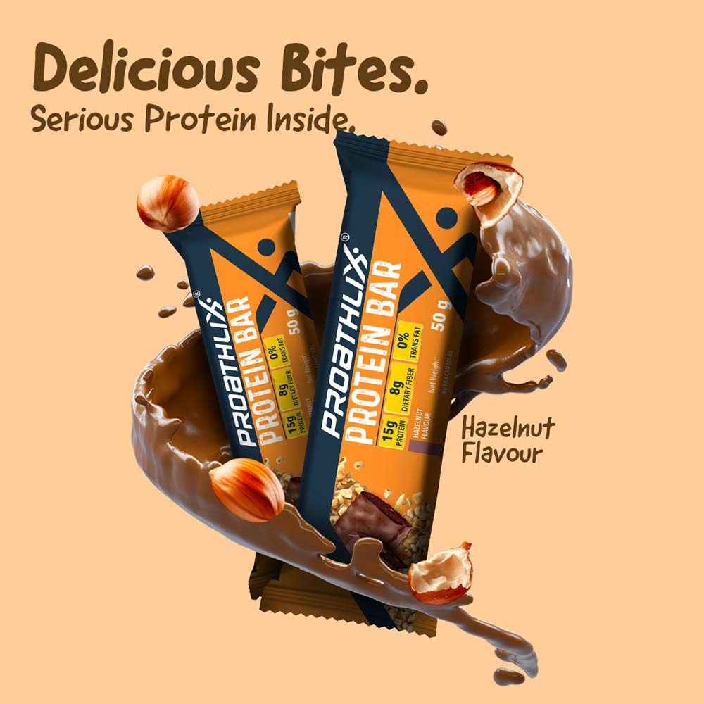 4 - Proathlix Protein Bar(15g Protein),  12 bar(s)  Hazelnut 