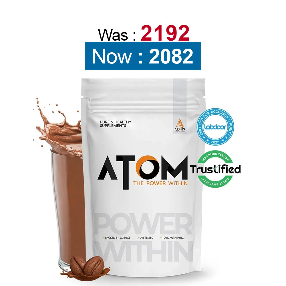 AS-IT-IS Nutrition ATOM Whey Protein with Enzymes,  2.2 lb  Mocha Cappuccino 