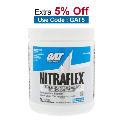 GAT Nitraflex,  0.66 lb  Blue Raspberry 
