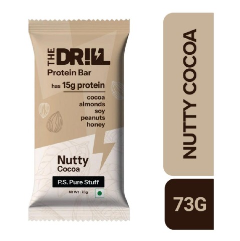 1 - The Drill Protein Bar 15g Protein,  6 bar(s)  Nutty Cocoa 