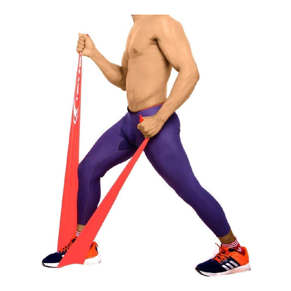 JoyFit Resistance Band for Workout, Red Medium at Best Price in