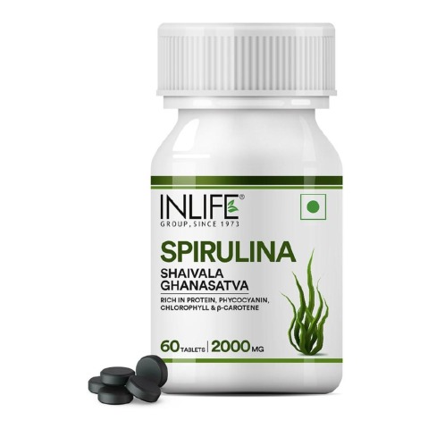 1 - INLIFE Spirulina 2000mg,  60 tablet(s) 