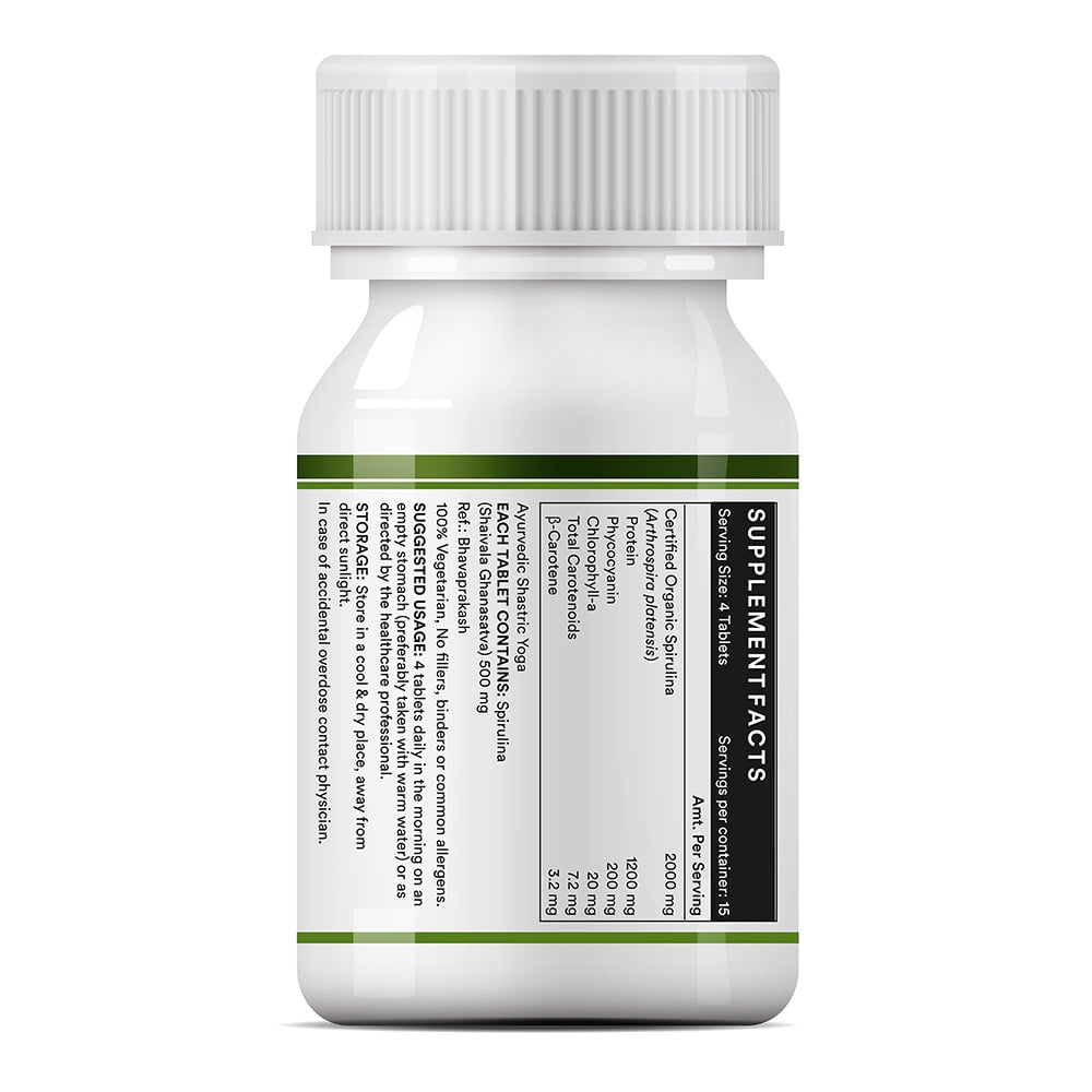 4 - INLIFE Spirulina 2000mg,  60 tablet(s) 