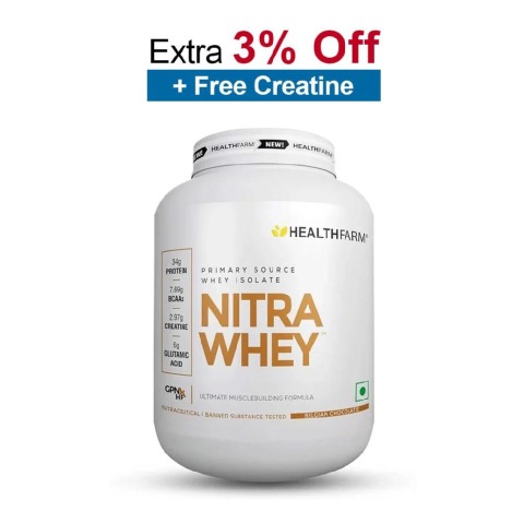 Healthfarm Nitra Whey,  4.4 lb  Belgian Chocolate 