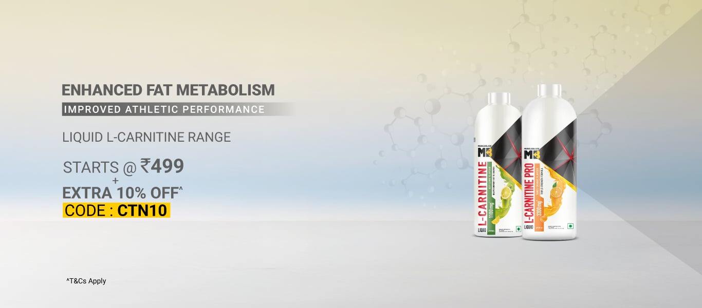 Liquid L-Carnitine Range - Starts @ Rs. 499 + Extra 10% Off