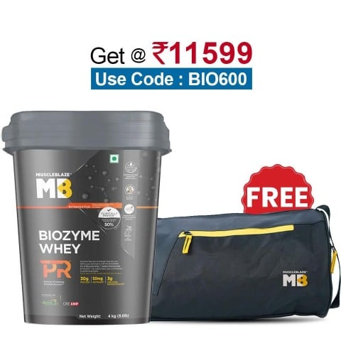MuscleBlaze Biozyme Whey PR, 8.8 lb Chocolate Fudge