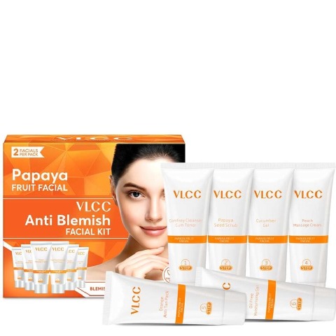 2 - VLCC Single Facial Kit,  60 g  Papaya Fruit 