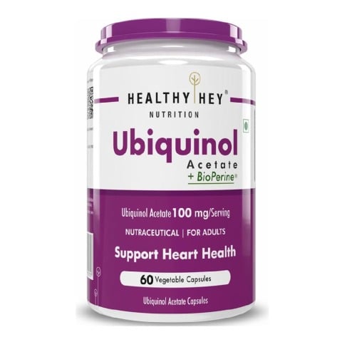 1 - HealthyHey Nutrition Ubiquinol Acetate,  60 capsules 