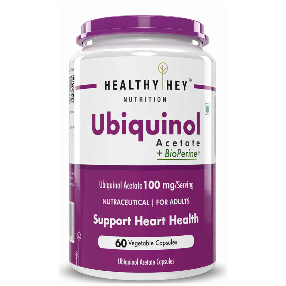1 - HealthyHey Nutrition Ubiquinol Acetate,  60 capsules 