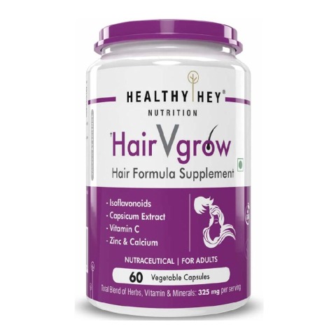1 - HealthyHey Nutrition HairVgrow,  60 capsules 