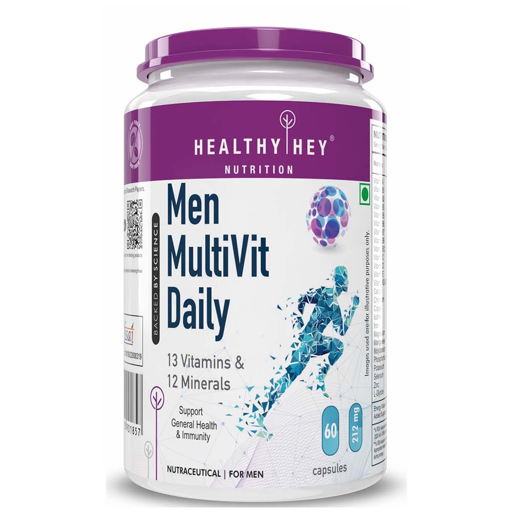 1 - HealthyHey Nutrition MultiVit Daily for Men,  60 capsules  Unflavoured 