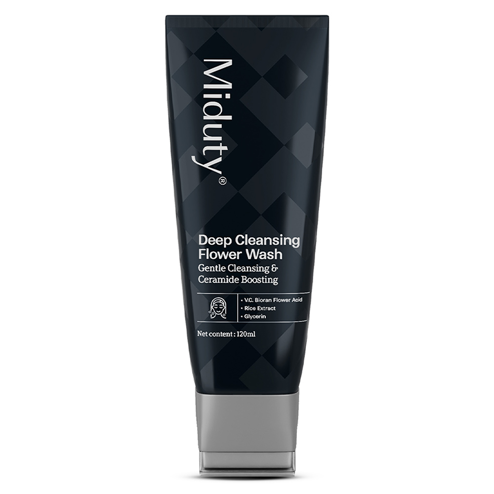 2 - Miduty Deep Cleansing Flower Wash,  120 ml  Gentle Cleansing & Ceramide Boosting 