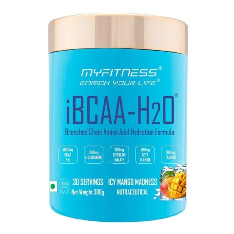 1 - Myfitness iBCAA-H2O,  0.66 lb  30 Servings  Icy Mango Madness 